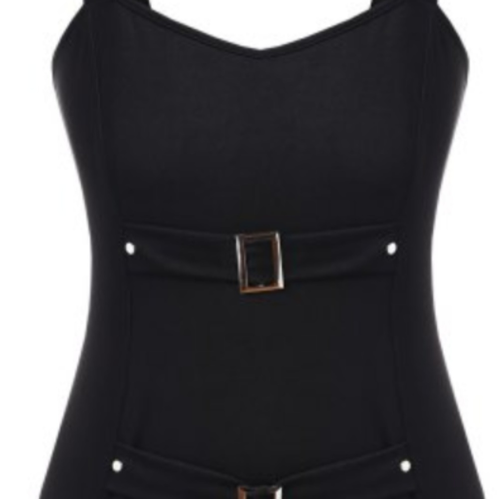 💥LAST ONE💥 Sexy Buckle Bodycon Dress PLUS - Picture 3 of 8